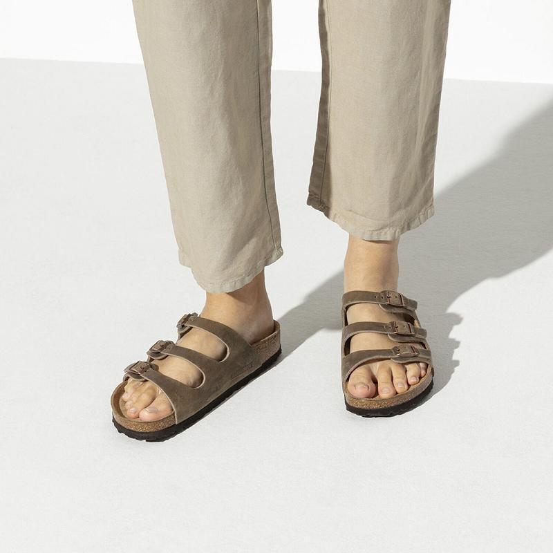 Florida Birkenstock Soft Footbed Oiled Kozene Damske Hnede | SK 76GSO